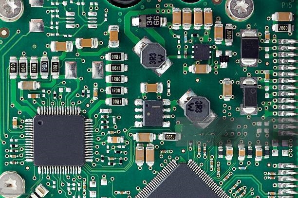 computer harddisk circuit board.