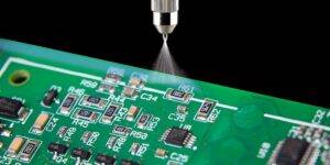 1 pcb with conformal coating layer