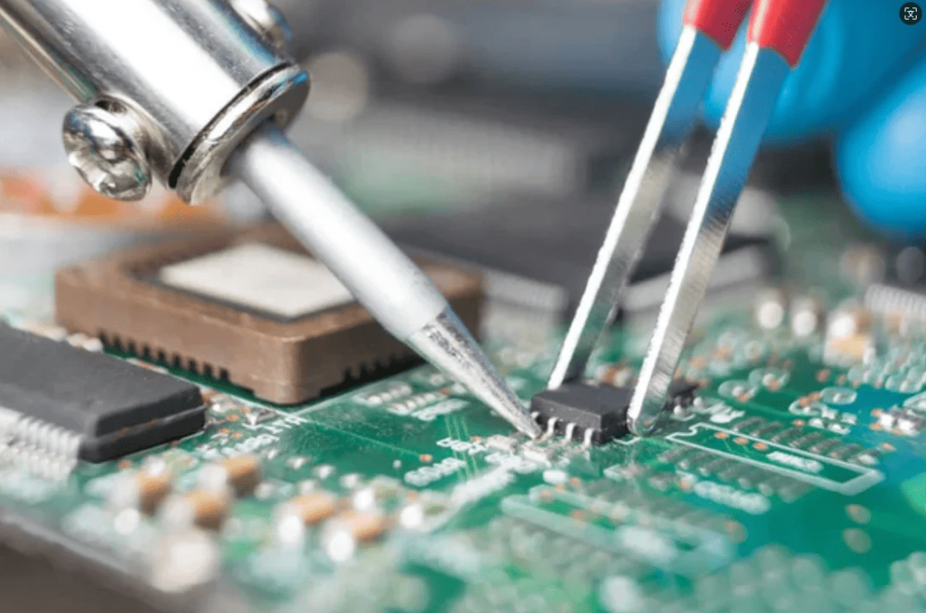 2 soldering iron use