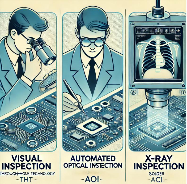 Graphic of Common THT Inspection Methods