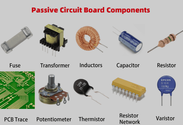 6 pcb components passive