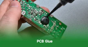 p1 technician applying pcb glue