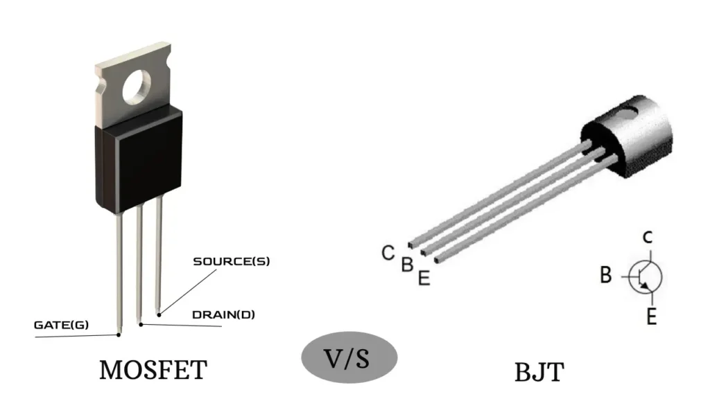p2 bjt and mosfet pinouts