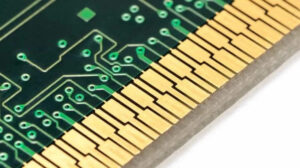 1 gold fingers on pcb edge connector