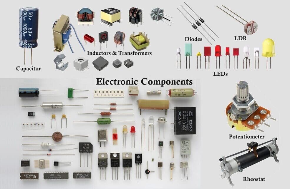 1 pcb components close up