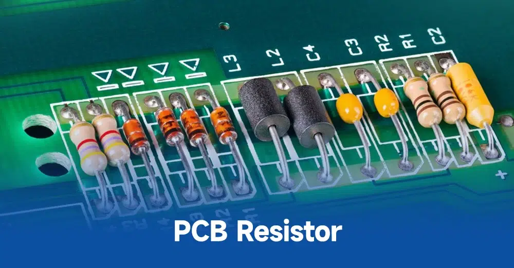 p1 resistors on a printed circuit board