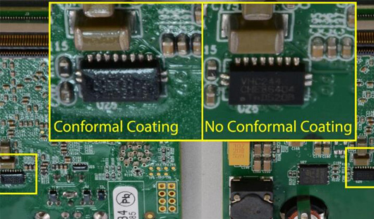 p10 conformal coating on pcb for protection