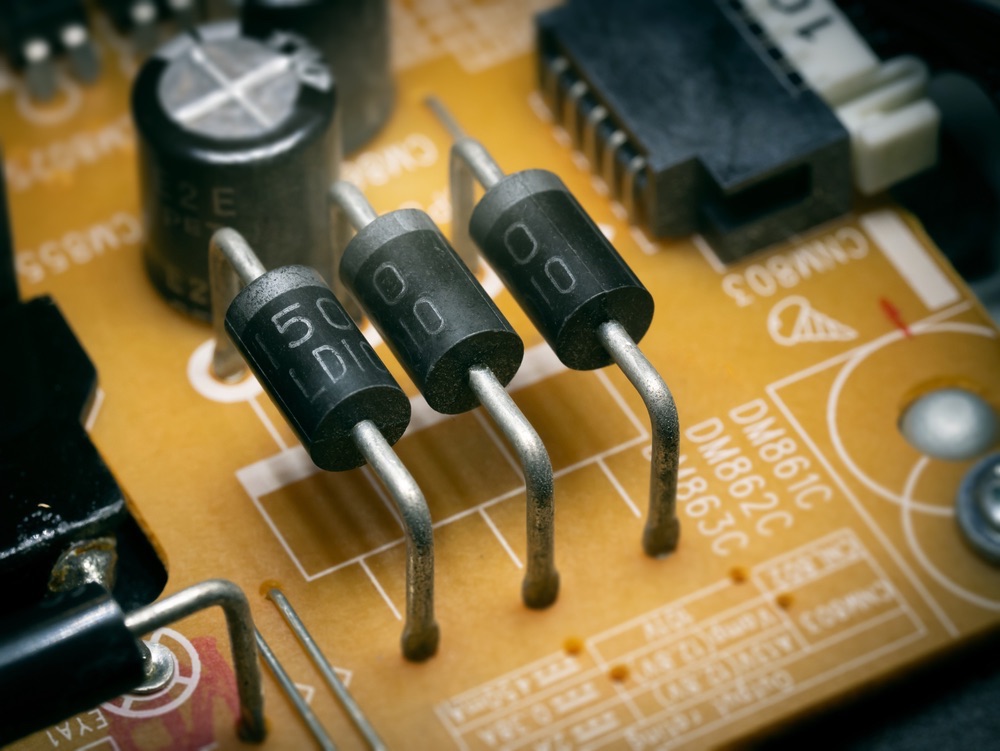 p4 diodes on a printed circuit board