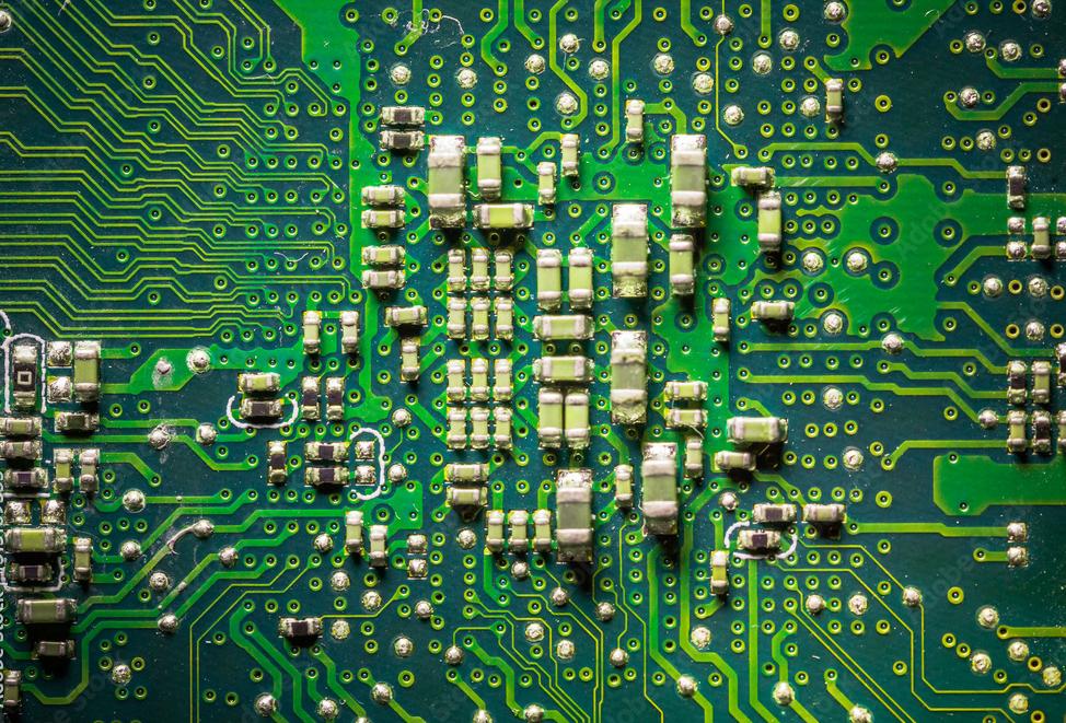 2 close up resistors on pcb