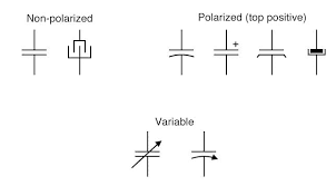 2 electrolytic capacitor symbol diagram