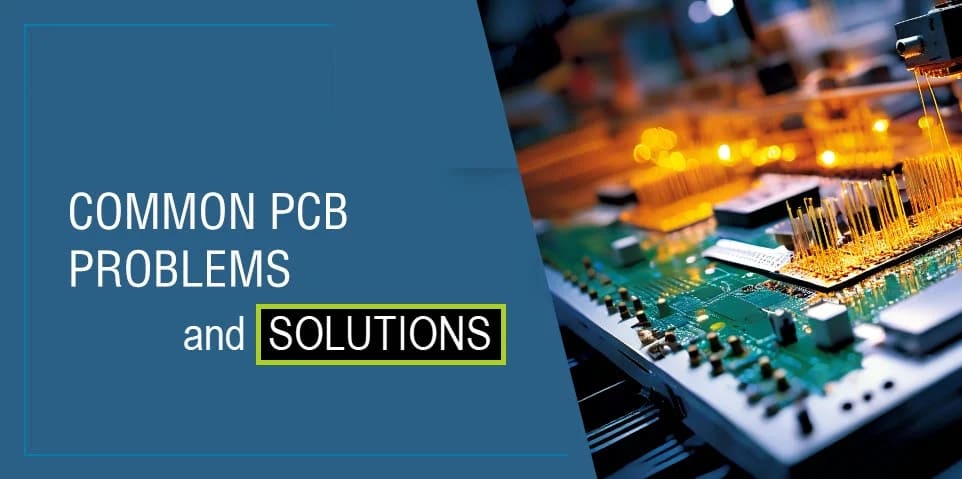 A graphic or real PCB photos showing defects like solder bridging, misalignment, and poor plating with corrective solutions.