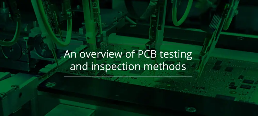 High-res image showing AOI or ICT machines inspecting PCBs.