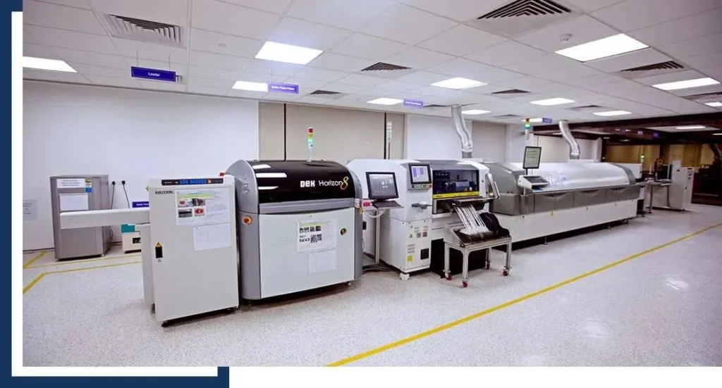 Low MOQ PCB assembly production line with SMT machines for turnkey PCB services