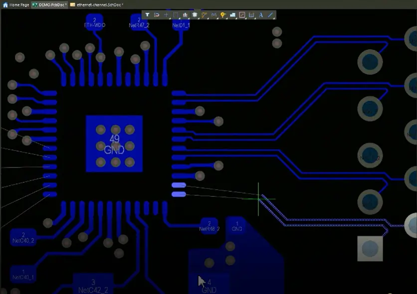 2 controlled impedance routing