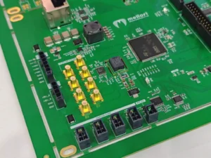 Controller PCB assembly with SMT components and connectors