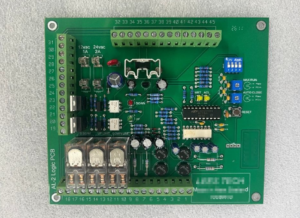 Assembled controller PCBA with relays and terminal blocks